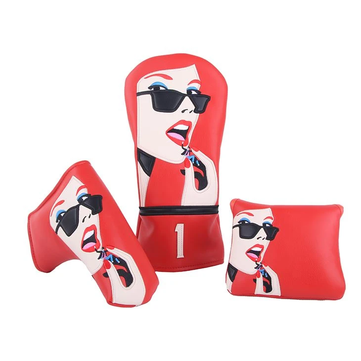 Personality Golf Wood Cover Putter Headcover